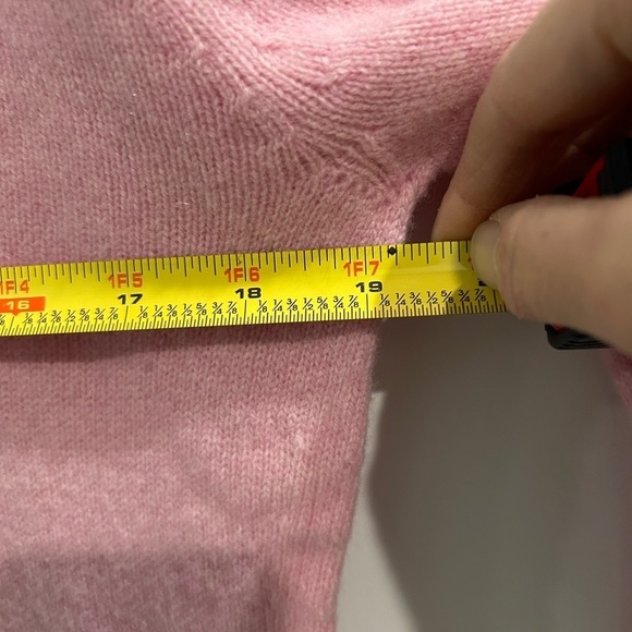 Lands' End Cashmere Lambs Wool Light Sweater Sz M Holiday Delicate Preppy Luxury - Picture 4 of 6